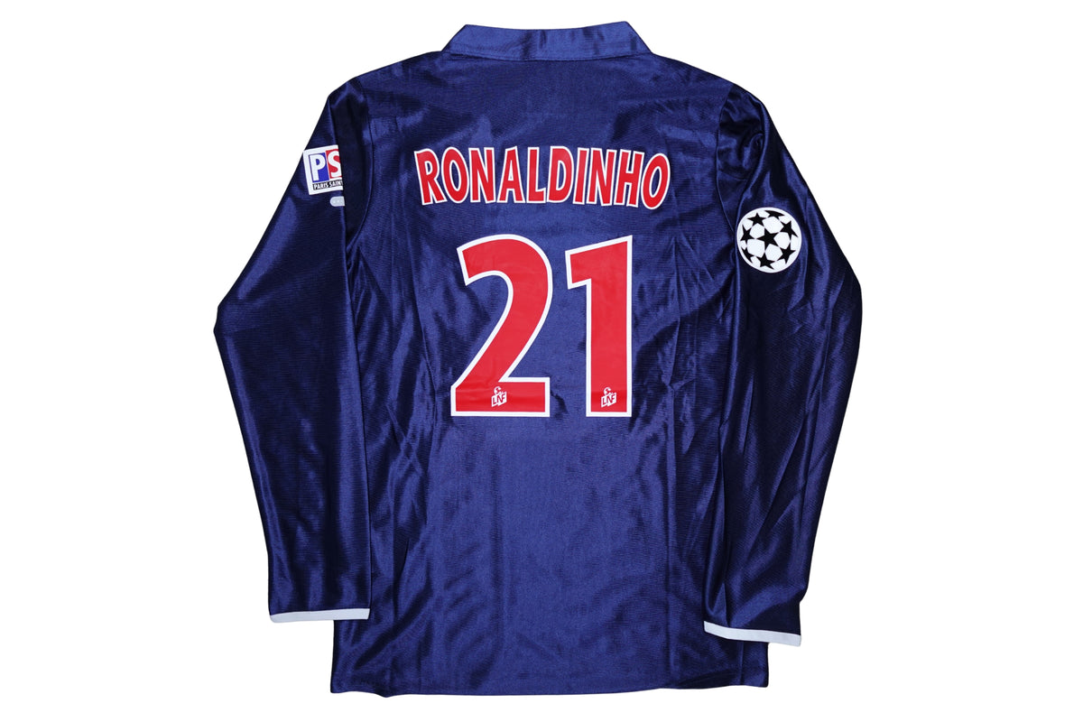 2001 Paris Saint-Germain #21 Ronaldinho Home Jersey