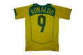 2004 Brazil #9 Ronaldo Nazario Home Jersey