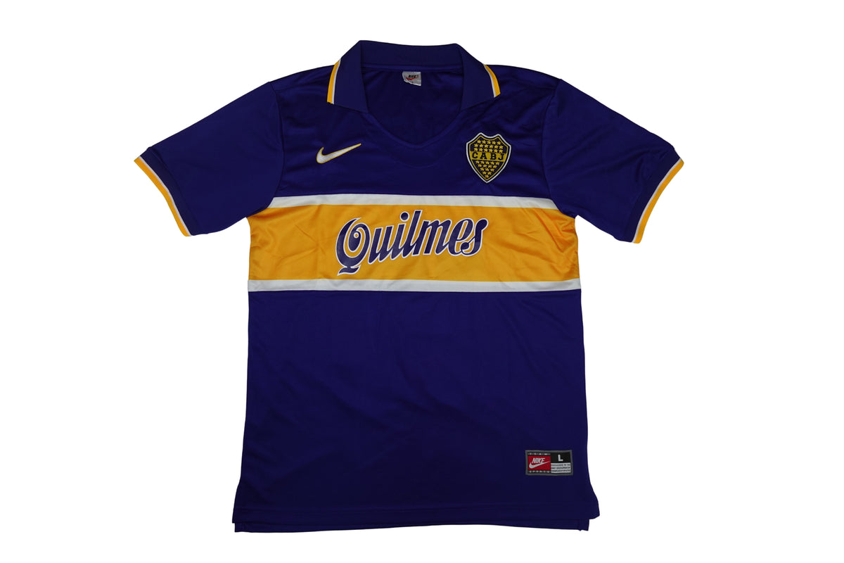 1997 Boca Juniors Home #10 Roman Jersey