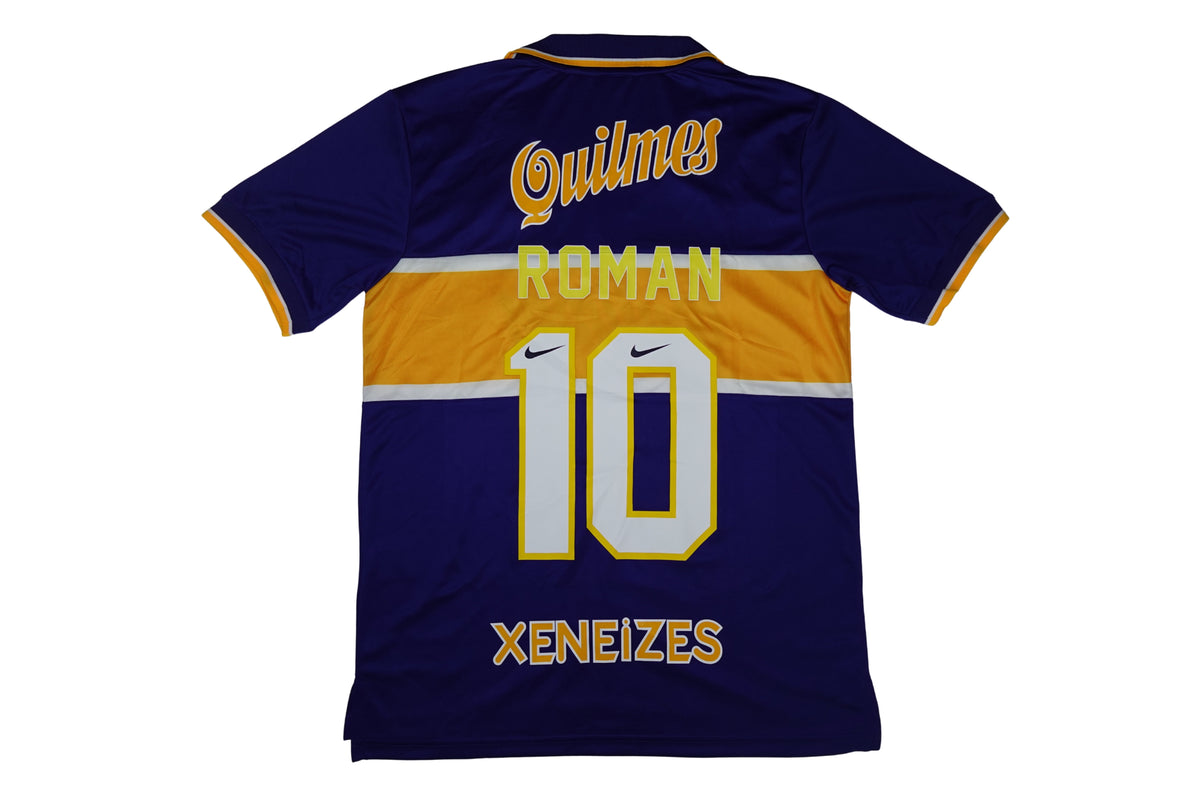 1997 Boca Juniors Home #10 Roman Jersey