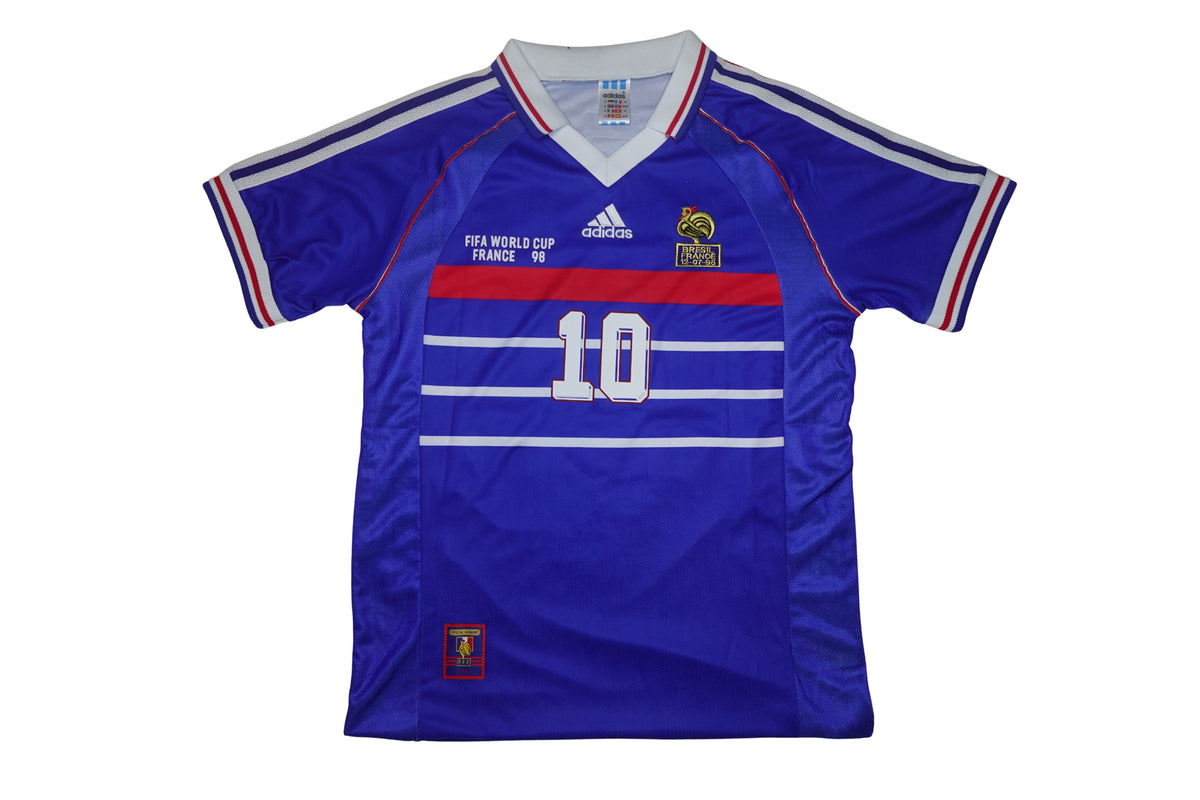 1998 France Home #10 Zinadine Zidane Jersey